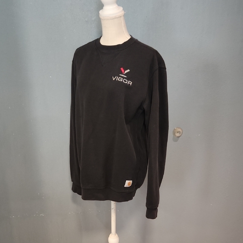 Carhartt Crewneck Long Sleeve Original Fit Sweatshirt Vigor Embrodiery Logo